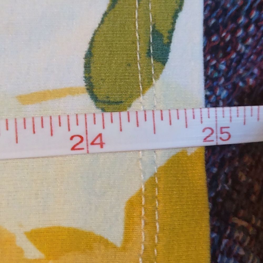 Ann Taylor Women's Size L Classic Yellow Floral 3/4 Sleeve Pullover Top - Picture 9 of 9